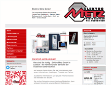 Tablet Screenshot of elektro-metz.de